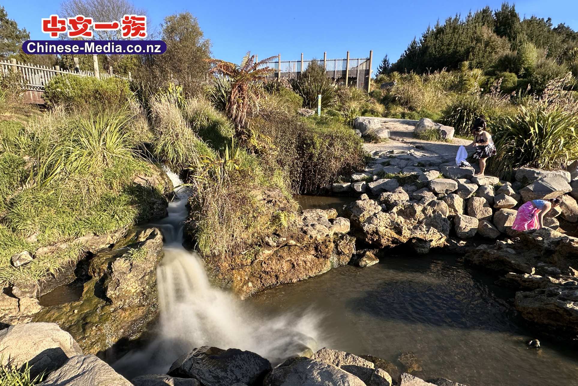 Otumuheke Stream 泡溫泉 Spa Thermal Park 溫泉公園 Taupo Huka Falls Walkway   中文一族傳媒新西蘭旅遊景點