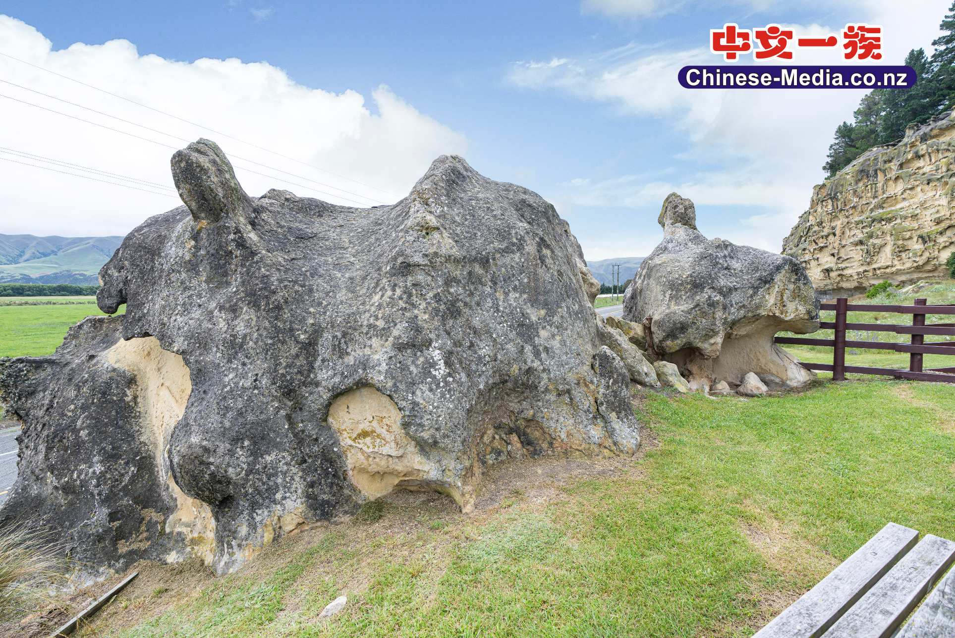 Takiroa Maori Rock Drawings  Waikaura 毛利 岩畫 新西蘭 南島 塔基羅阿        中文一族傳媒新西蘭旅遊景點